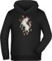 Preview: Hooded Sweater Hoodie Kids - Unicorn with Flowers i186
